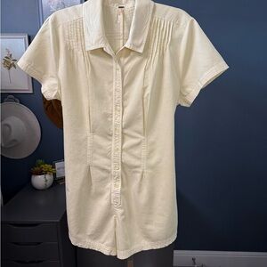 Free People Woman’s Keep It Crisp Romper Preloved Size: Small  No Notable Flaws